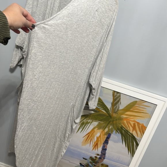 Ugg light gray heathered viscose spandex robe oversized XS/S - Picture 4 of 11